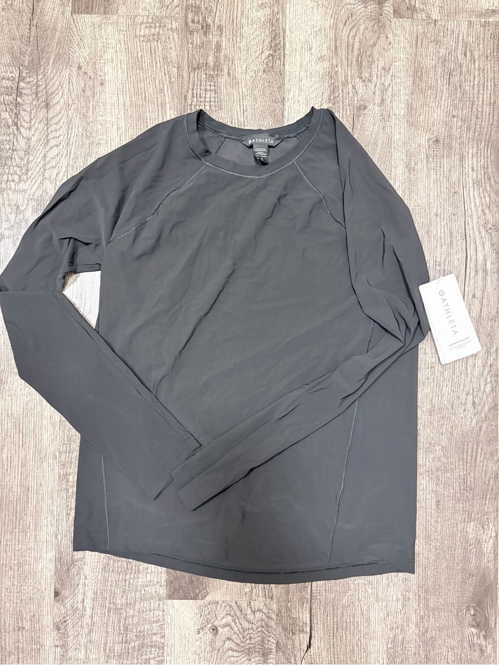 Athleta Women’s Ultimate Train Long-Sleeve Crew Top — Black